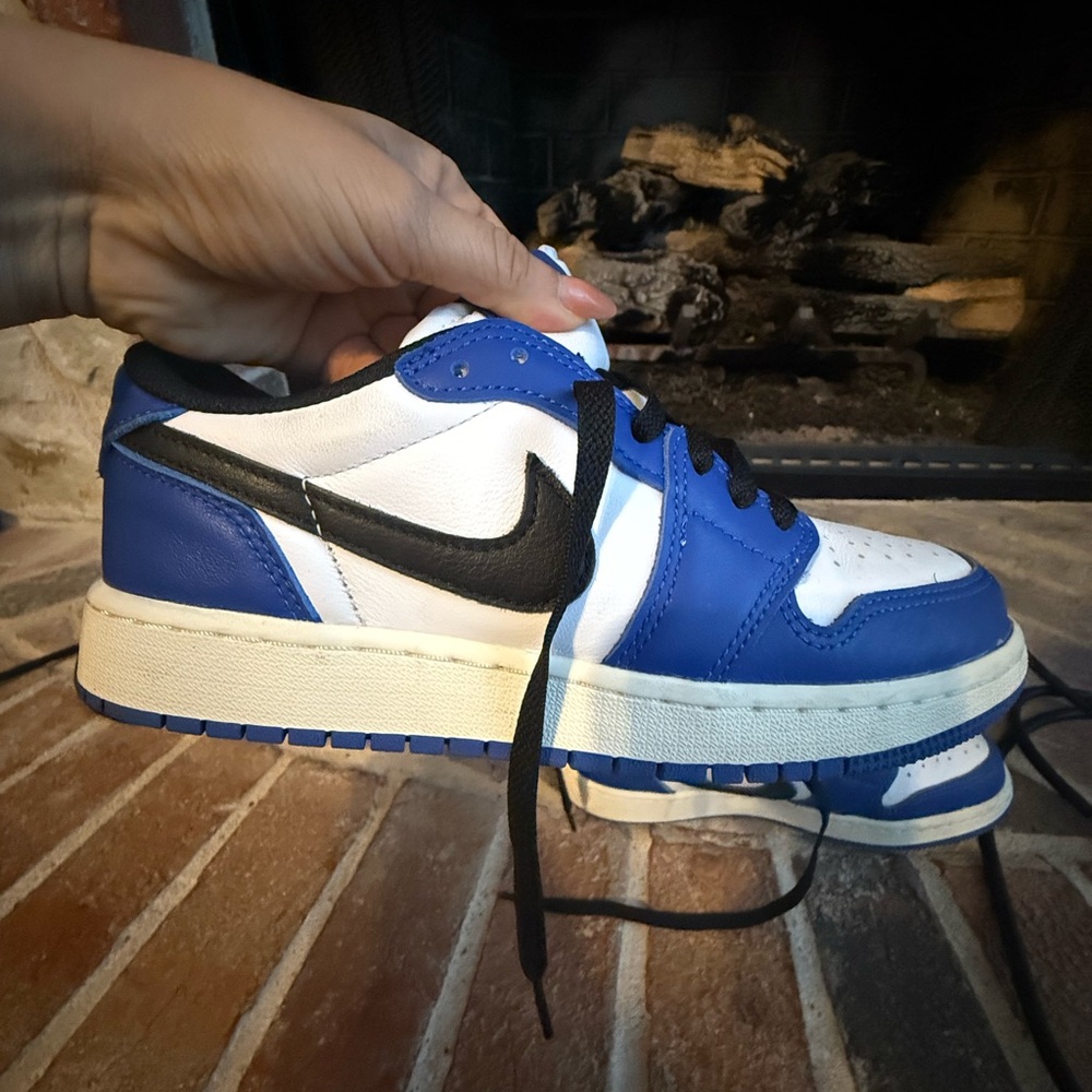 Nike Blue and White Air Sneakers